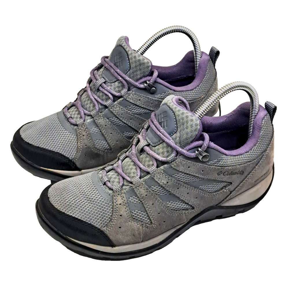 Columbia Redmond V2 Trekker Day Hikers Womens 7.5 Waterproof Gray Purple